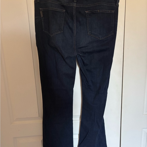 PAIGE Dark Blue Manhattan Boot Cut Women's Jeans - Picture 5 of 6